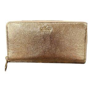 NWOT Kate Spade Gold Wallet